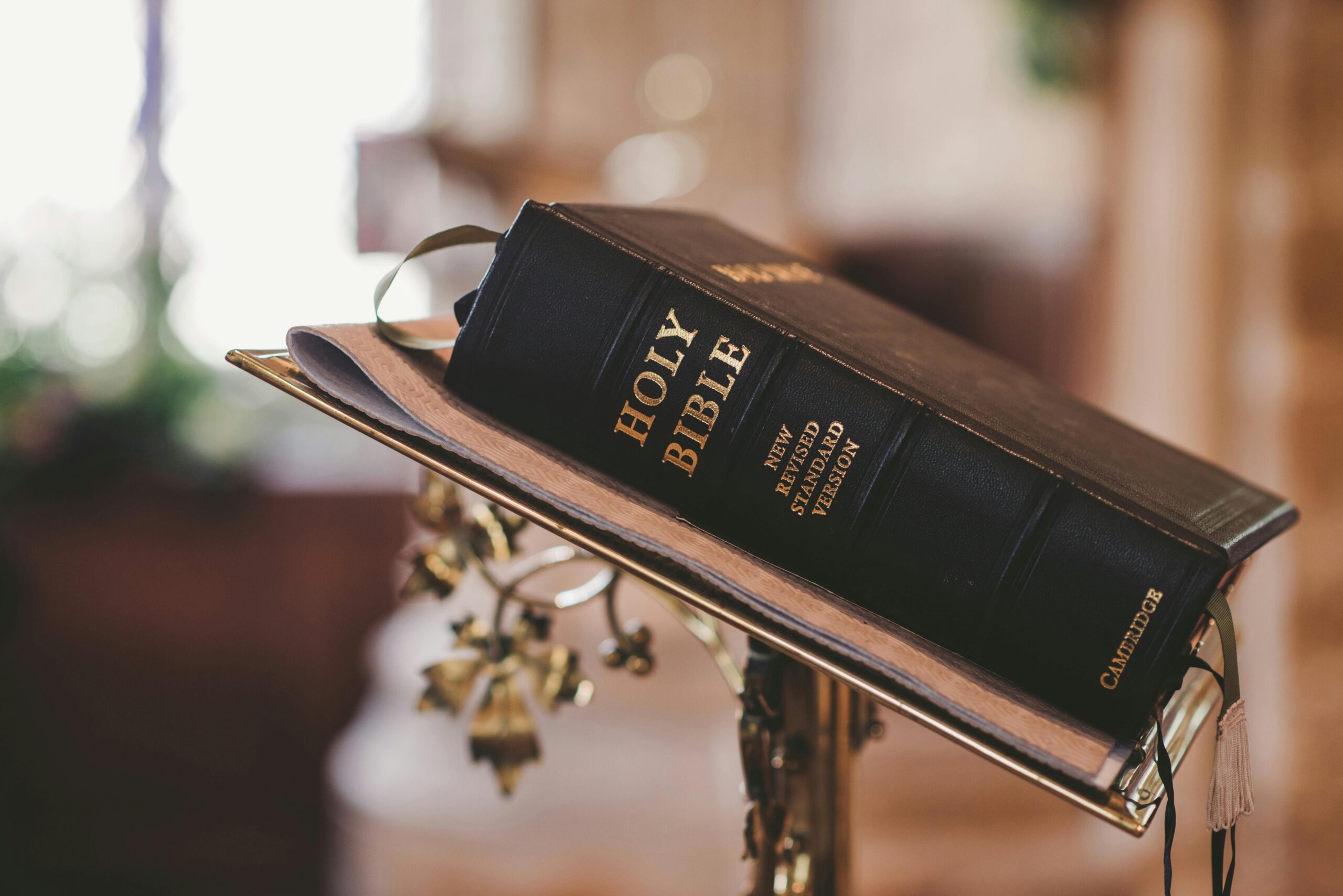 bible on pulpit